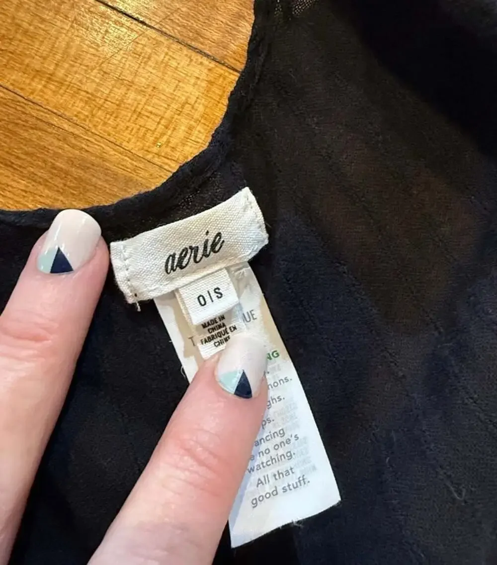 Aerie Semi-Sheer Swim cover up (v1)